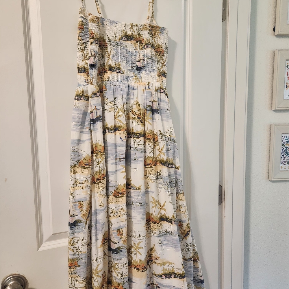 Abercrombie & Fitch Drop Waist Smocked Dress - Picture 3 of 8